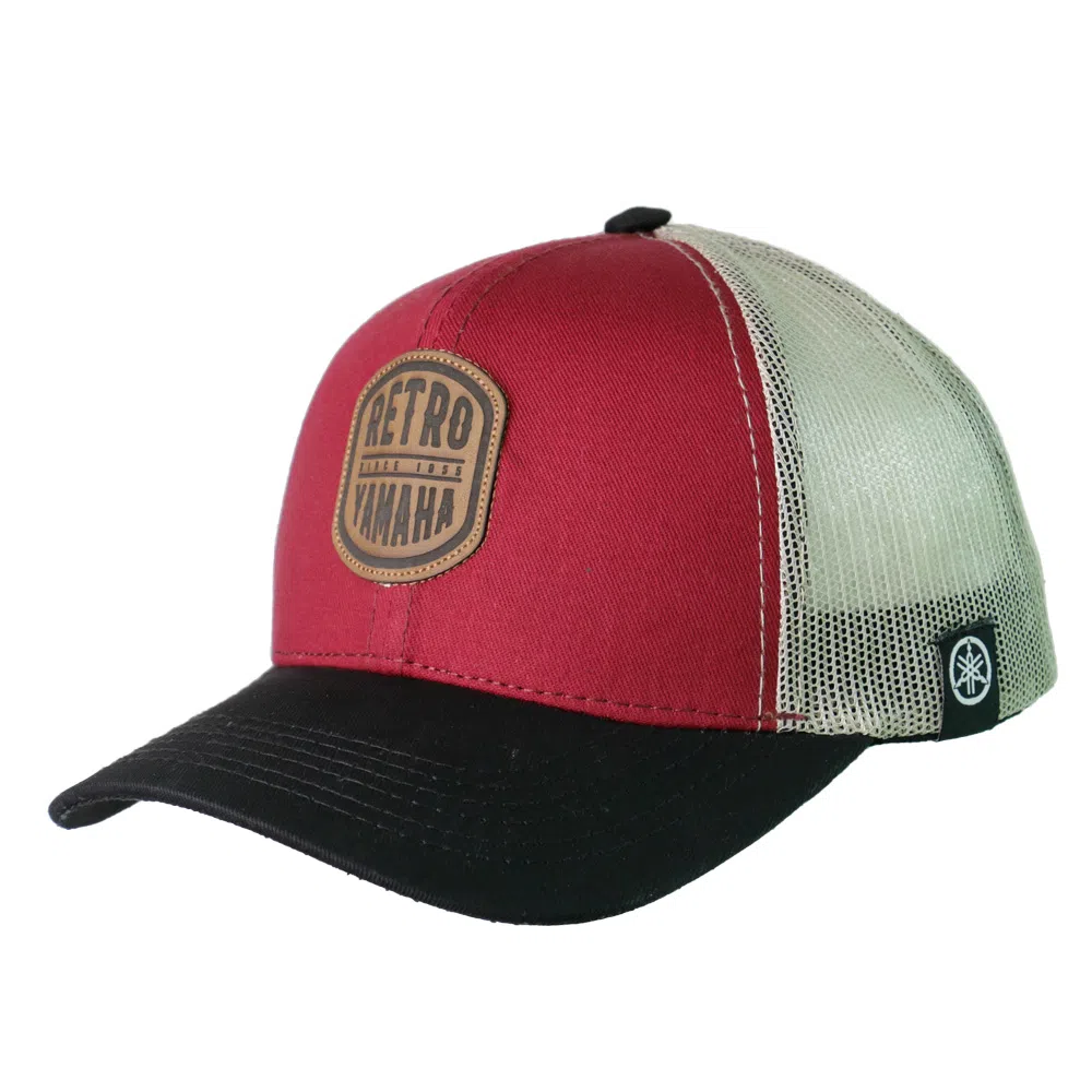 GORRA YAMAHA ADV RETRO VINOTINTO CURVA